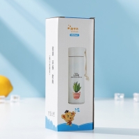 Бутылка для воды стеклянная &laquo;Кактус&raquo;, 420 мл, h=19,5 см, цвет и рисунок МИКС