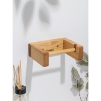 Держатель для туалетной бумаги, 15&times;5&times;12 см, берёза