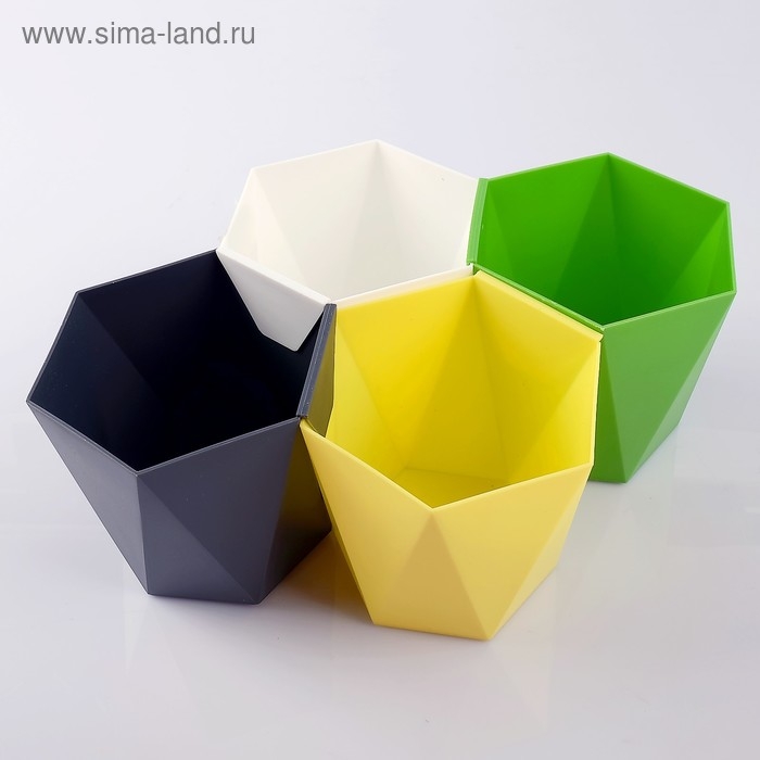 Кашпо &laquo;Пазл&raquo;, 1 л, цвет МИКС