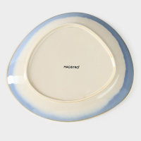 Блюдо фарфоровое для подачи Magistro &laquo;Пэвэти&raquo;, d=20,5 см, цвет голубой