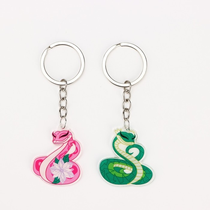 Брелок новогодний, для ключей, новогодний, парный &laquo;Мечтай этой зимой&raquo; набор 2 шт