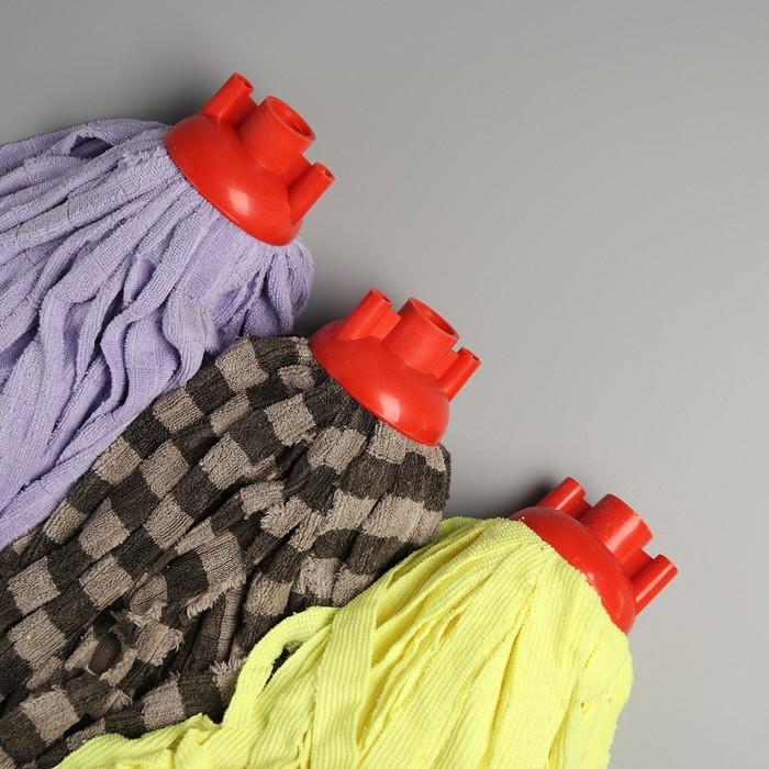 Насадка для швабры ленточная Доляна, микрофибра, 28&times;7&times;7 см, цвет МИКС