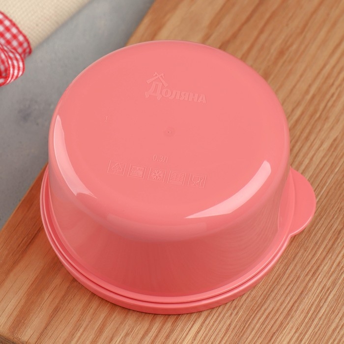 Ланч - бокс круглый &laquo;Счастье рядом&raquo;, 300 мл