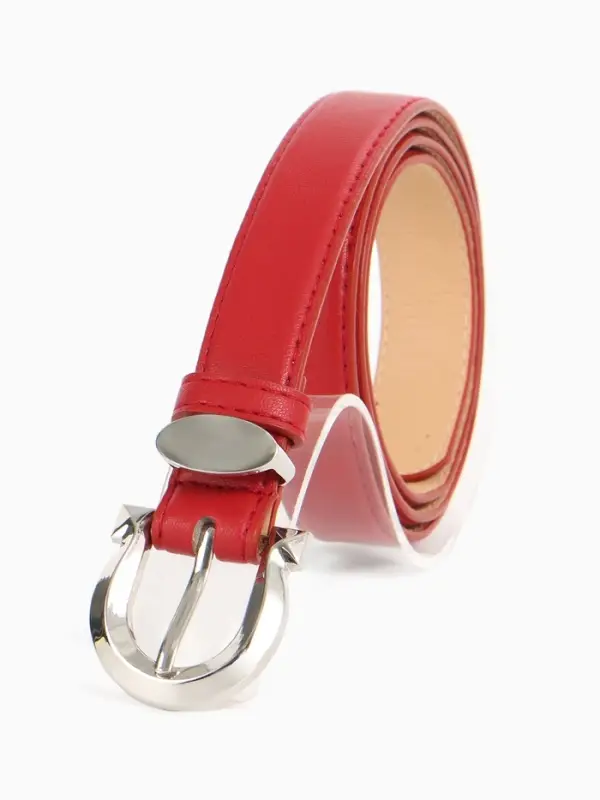 Ремень жен 04-01-02-01, Март2507, 2,3*0,3*110 см, без винта, пряж металл, 1 прокол,