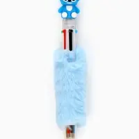 Ручка многоцветная 6 цветов пушистая Стич