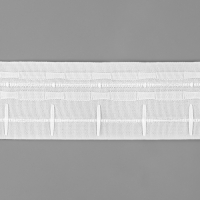 Шторная лента 60мм&times;50&plusmn;1м фиксированная сборка матовая 2 шнура