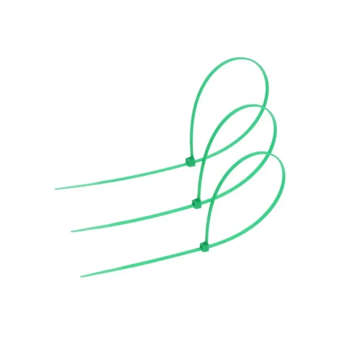 Хомут нейлоновый для стяжки, ТУНДРА, 3.6&times;250 мм, зеленый, 25 шт.