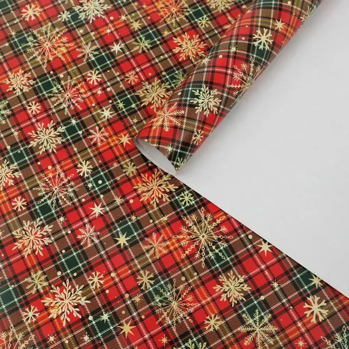 Упаковочная бумага на новый год &laquo;Новогодний принт&raquo;, 70 х 100 см, глянцевая