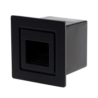 Встраиваемый светильник для лестницы, IP65, 3 Вт, 4000К, 48х48, квадрат, черный