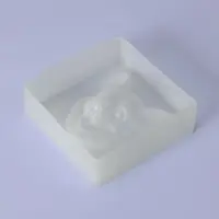 Молд &laquo;Мордашка&raquo;, силикон, 8&times;8&times;2,3 см, цвет белый