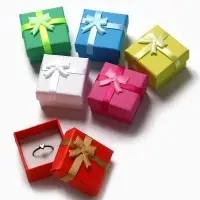 Коробочка подарочная под кольцо &laquo;Неон&raquo;, 4&times;4 см, МИКС, вставка белая