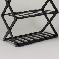 Подставка для цветов Greengo, 4 полки, 50 &times; 25 &times; 68 см, напольная, бамбук, чёрная