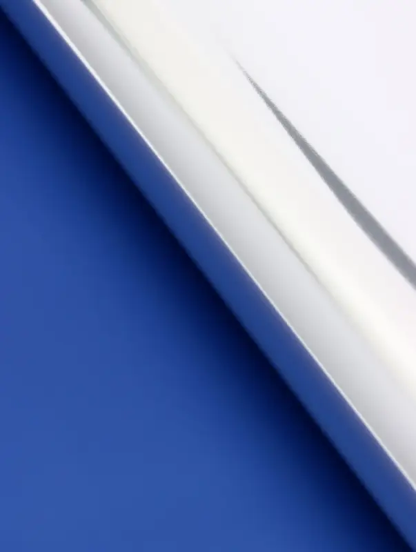 Пленка для цветов, &laquo;Серебряная сторона&raquo;, синий, 57&times;57&plusmn;1 см