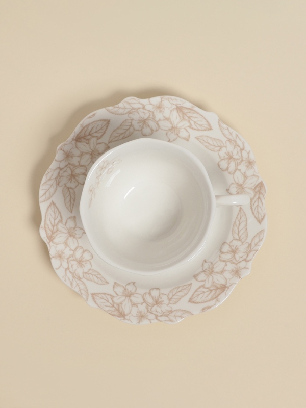 Чайная пара SL Home &laquo;Аманде&raquo;, чашка 220 мл, блюдце 17&times;17&times;2 см, фарфор, белая