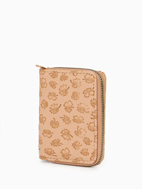 Кошелек жен 07-01-01 Июнь2526, 13*2*9 см, 2 отд+отд/молн, д/карт, бежевый