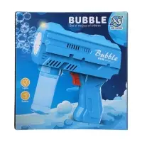 Генератор мыльных пузырей &laquo;Пистолет&raquo;, световые эффекты, работает от батареек, красный