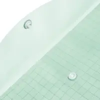 Папка-конверт на кнопке, А4, 80 мкм, "Клетка", тонированная, зелёная