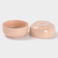 Набор  посуды Доляна "Кремовое облако" 24: Кружка, тарелки (20,27см), салатник, цвет крем