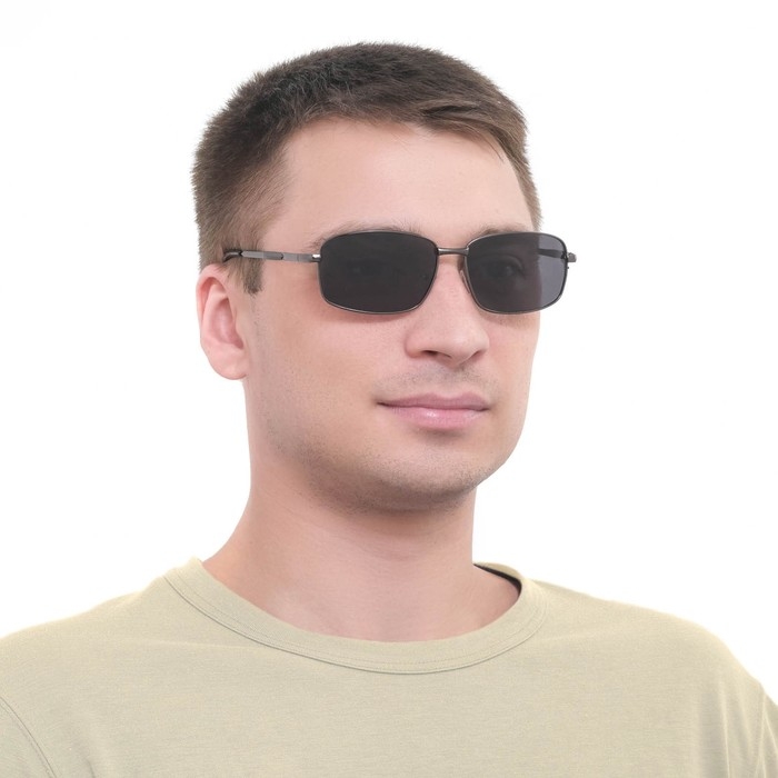 Очки солнцезащитные OneSun, поляризационные, UV 400, 14.5&times;13&times;5 см, линза 4&times;5.5 см, чёрные