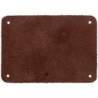 Лейбл кожаный Beta, XL, коричневый