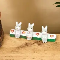 Сувенир &laquo;Зайки на скамейке&raquo;, 18&times;4&times;6 см, дерево