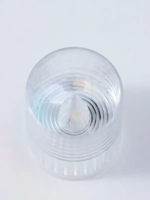 Светодиодная свеча LED "Свеча" 3хLR1130, прозрачный, перламутр 3,7х3,7х4,5 см