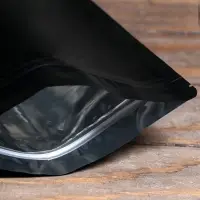 Пакет дой-пак, матовый, чёрный, 20&times;30&times;5 см