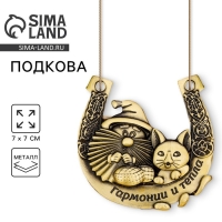 Подкова домовой &laquo;Гармонии и тепла&raquo;, 7 х 7 см