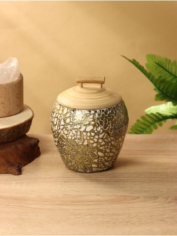 Банка для сыпучих продуктов 12х12х12,5 см, бамбук