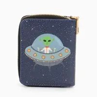 Кошелек дет 07-01-01 Июнь2540 космос, 8,52,510,5 см, 2 отд+отд/молн, д/карт, синий