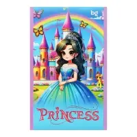 Блокнот А6, 24 листа в клетку на скрепке "Девочки", обложка мелованный картон, блок 60 г/м2, МИКС