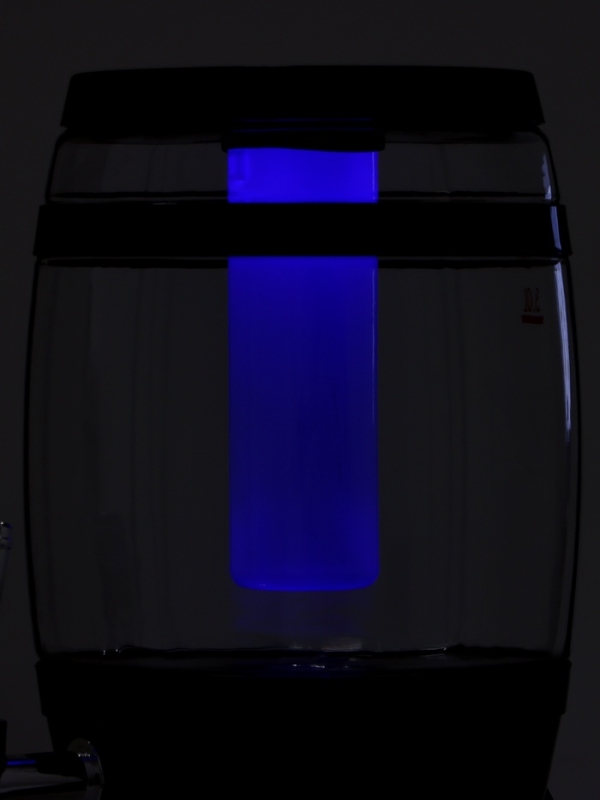 Пивной бочонок &laquo;Банный&raquo;, 3 л, ёмкость для льда, подсветка, пластик, чёрный