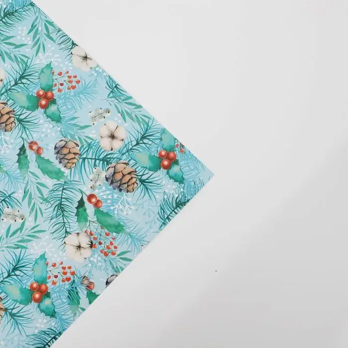 Упаковочная бумага на новый год &laquo;Зимняя&raquo;, 70 х 100 см, глянцевая
