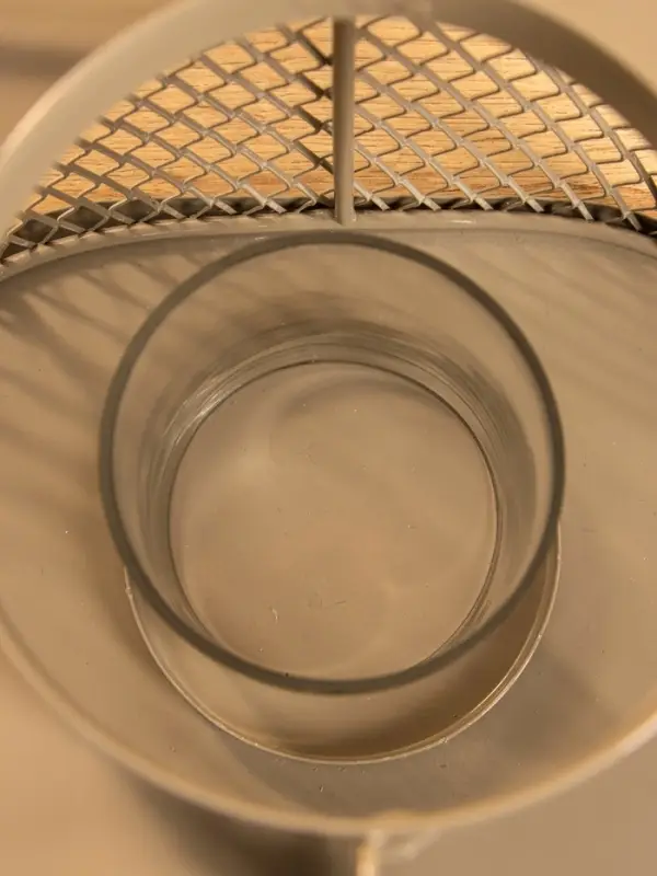 Подсвечник фонарь со стеклянной колбой 19,5х23х15,5 см, d 10 см, металл, цв. серый