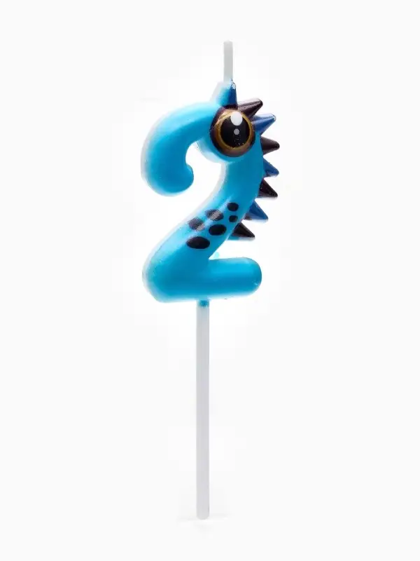 Свеча для торта цифра 2 &laquo;Зверюшка&raquo;, 5 см