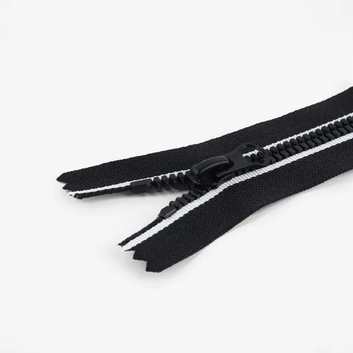 Молния &laquo;Трактор&raquo;, №5, неразъёмная, замок автомат, 18 см, чёрная, белая