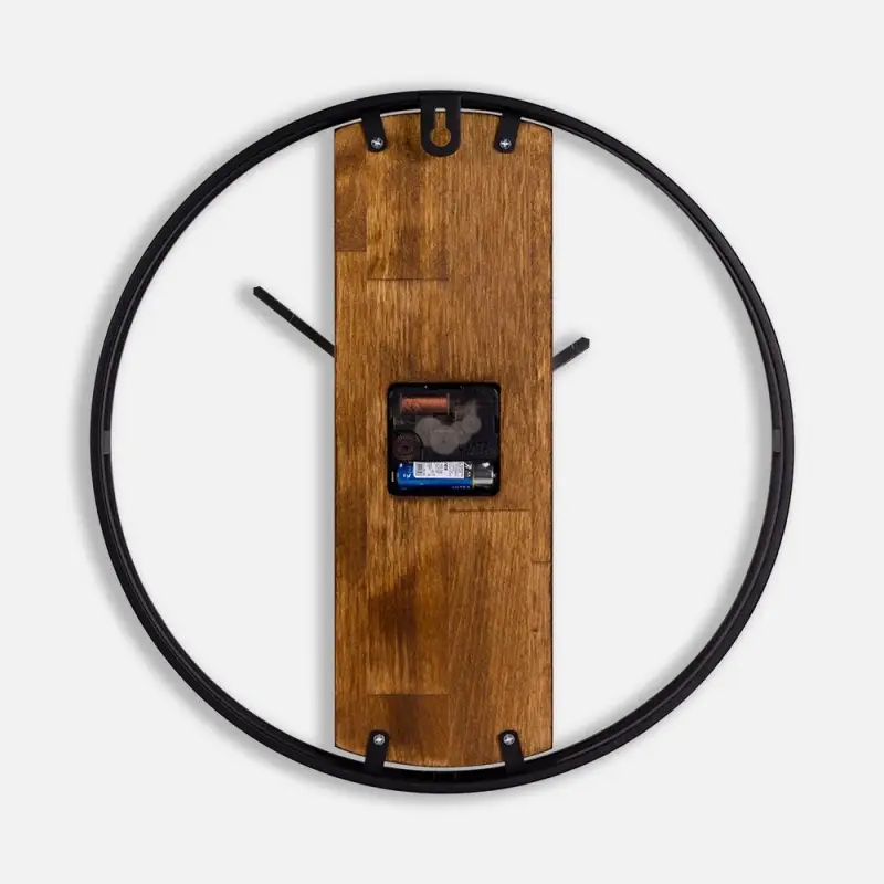 Часы Woodix, черные с коричневым