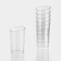 Стакан пластиковый одноразовый &laquo;Конический экстра&raquo;, 150 мл, прозрачный