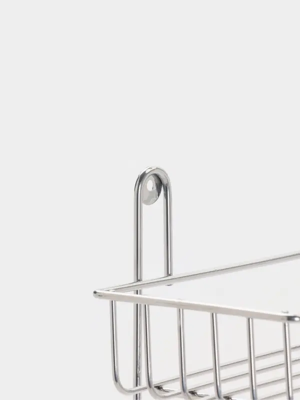 Полка для ванной прямоугольная, 2-х ярусная, 29*12,5*30 см, цвет хром