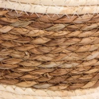 Набор кашпо "Инга" светло-бежевое, 20,5х25/25,5х28/27х33см