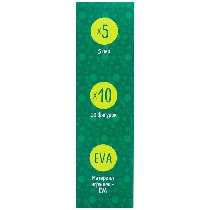 Мемо-игра: Присоски многоразовые для игры в ванной &laquo;Животные леса&raquo;, найди пару, 5 пар, 10 стикеров EVA, Крошка Я