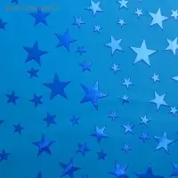 Пленка голография "Звёзды", синий, 70 х 100 см