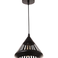 Светильник "Тень" 1х40Вт Е27 черный 20х20х19(+100)см