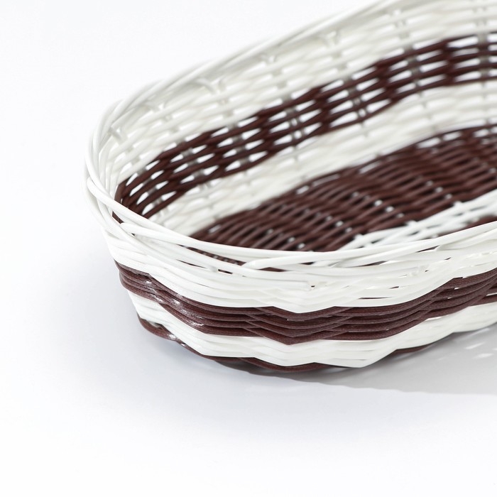 Корзинка для подачи Доляна &laquo;Овал. Шоко&raquo;, 26&times;14&times;6 см