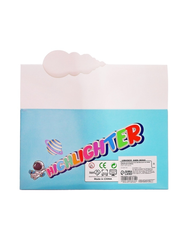 Маркер-текстовыделитель Футбольный мяч МИКС (штрихкод на штуке)