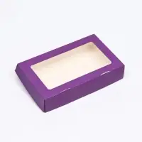 Контейнер на вынос, сиреневый, 20&times;12&times;4 см