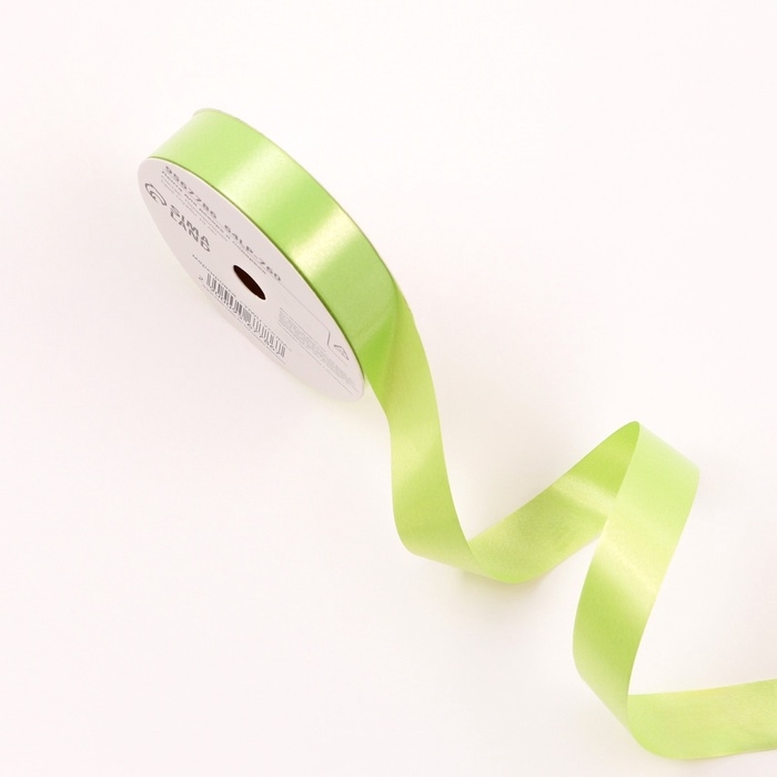 Лента для декора и подарков, салатовый МИКС, 2 см х  45 м набор 4шт   9567786