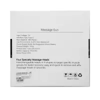 Массажёр для тела LEM-02, вибрационный, 4 насадки, 6 режимов, 1800-3200 об/мин