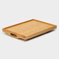 Поднос с ручками Доляна Striata, 41&times;28&times;5 см, бамбук