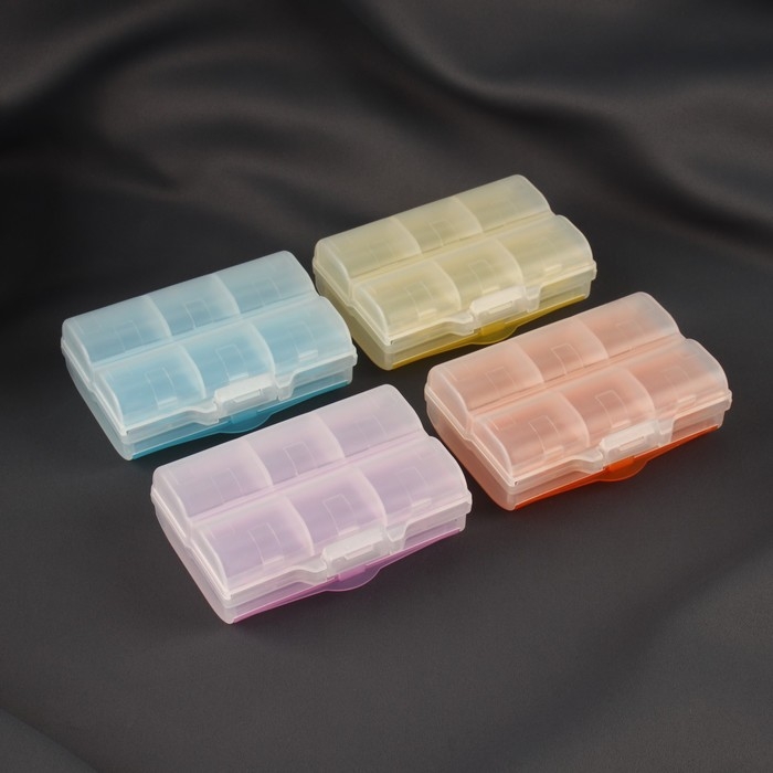 Органайзер для рукоделия, двусторонний, 7 отделений, 9,2 &times; 7 &times; 3 см, цвет МИКС